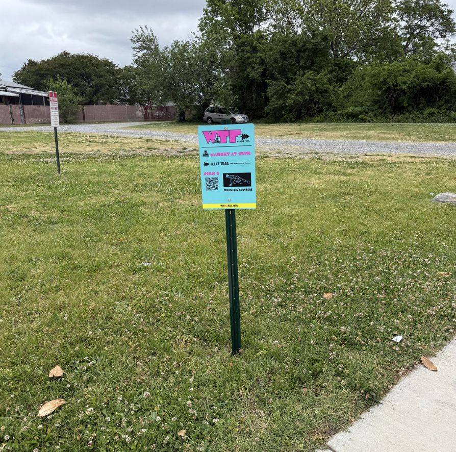 WTFLT Sign 2 installed near 2700 Nine Mile Road